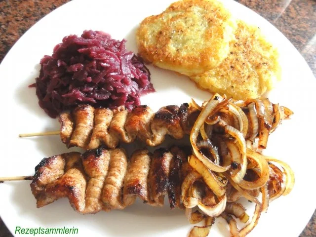 Fleisch:   SCHNITZELSPIESSE - Rezept - Bild Nr. 10