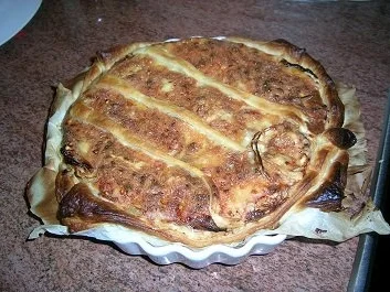 Quiche Lorraine - aus Blätterteig - nach unserer Art - Rezept