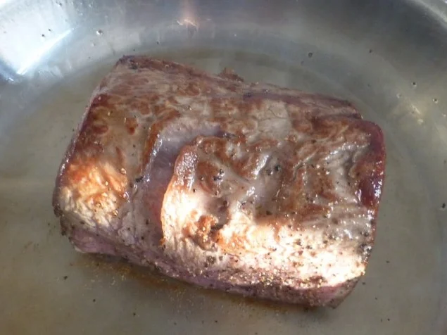 Rinderfilet mit Basilikumkruste,Safranrisotto und Balsamico-Tomaten - Rezept - Bild Nr. 3