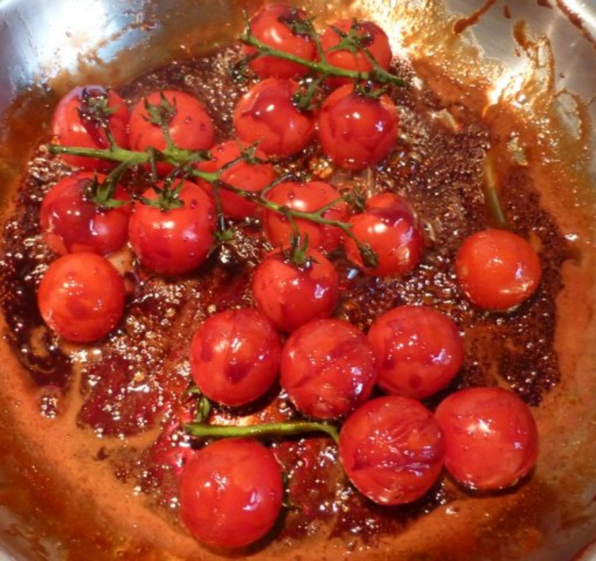 Rinderfilet mit Basilikumkruste,Safranrisotto und Balsamico-Tomaten - Rezept - Bild Nr. 7
