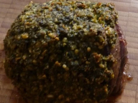 Rinderfilet mit Basilikumkruste,Safranrisotto und Balsamico-Tomaten - Rezept - Bild Nr. 5