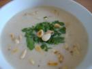 feine Biersuppe mit gerösteten Pinienkernen, fein abgestimmt mit Zimt und Muskat - Rezept