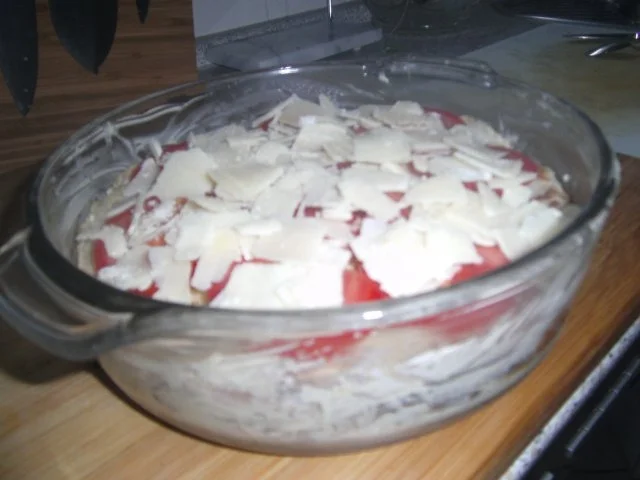 Rezept: Pfannkuchenberg mit Wurst-Champignonfüllung Bild Nr. 5 Pfannkuchenberg mit Wurst-Champignonfüllung - Rezept - Bild Nr. 5