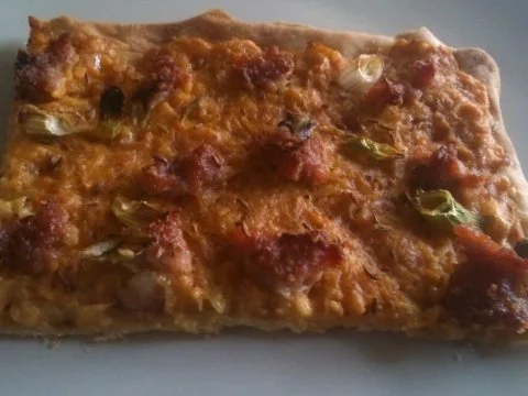 Sauerkraut-Kartoffel- Flammkuchen vom Grill oder Ofen! - Rezept - Bild Nr. 4