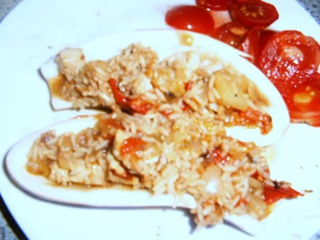 Aubergine gefüllt mit Minutensteaks und Reis - Rezept - Bild Nr. 9