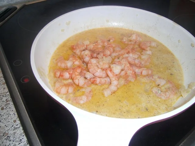 Kalbsfrikadellen mit Krabben/Garnelen gefüllt - Rezept - Bild Nr. 4