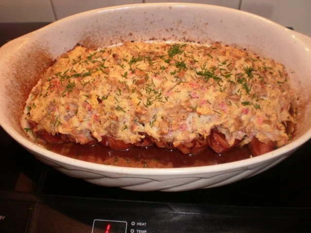 Kassler mit Apfel-Brot-Kruste - Rezept