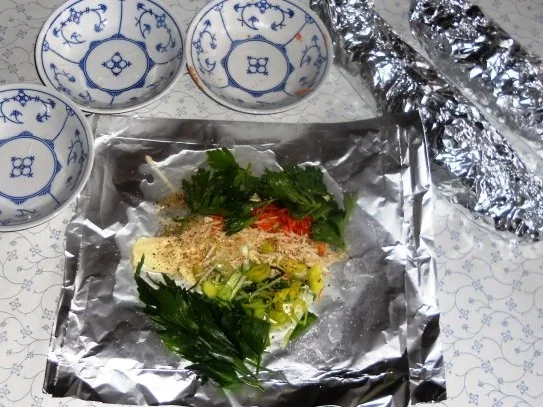 Forelle à la "Oòrndrasch" - im Backofen gegart   ( Rzpt. um 1980) - Rezept - Bild Nr. 11