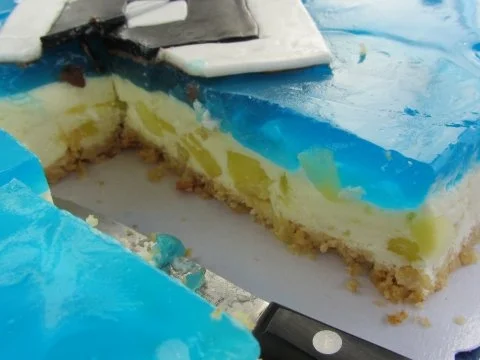 Rezept: MangoTorte ohne Backen mit Blue Curacao Topping Bild Nr. 2 MangoTorte ohne Backen mit Blue Curacao Topping - Rezept - Bild Nr. 2