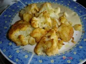 panierter Blumenkohl mit Käsesoße - Rezept