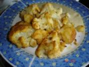 panierter Blumenkohl mit Käsesoße - Rezept
