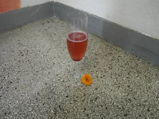 Beerenkuss - Walheimer Sekt mit Holunderbeerensirup - Rezept