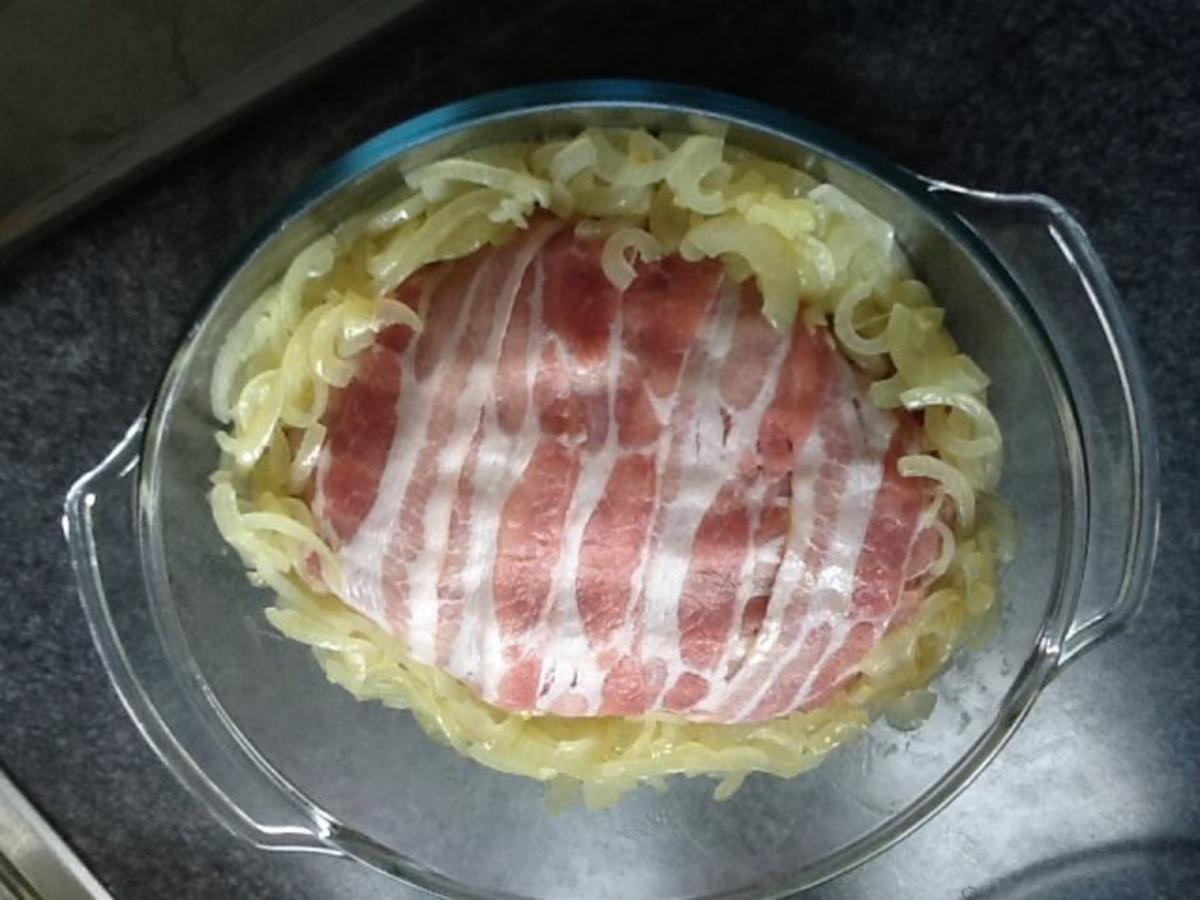 Bacon-Zwiebel Hackbraten - Rezept mit Bild - kochbar.de