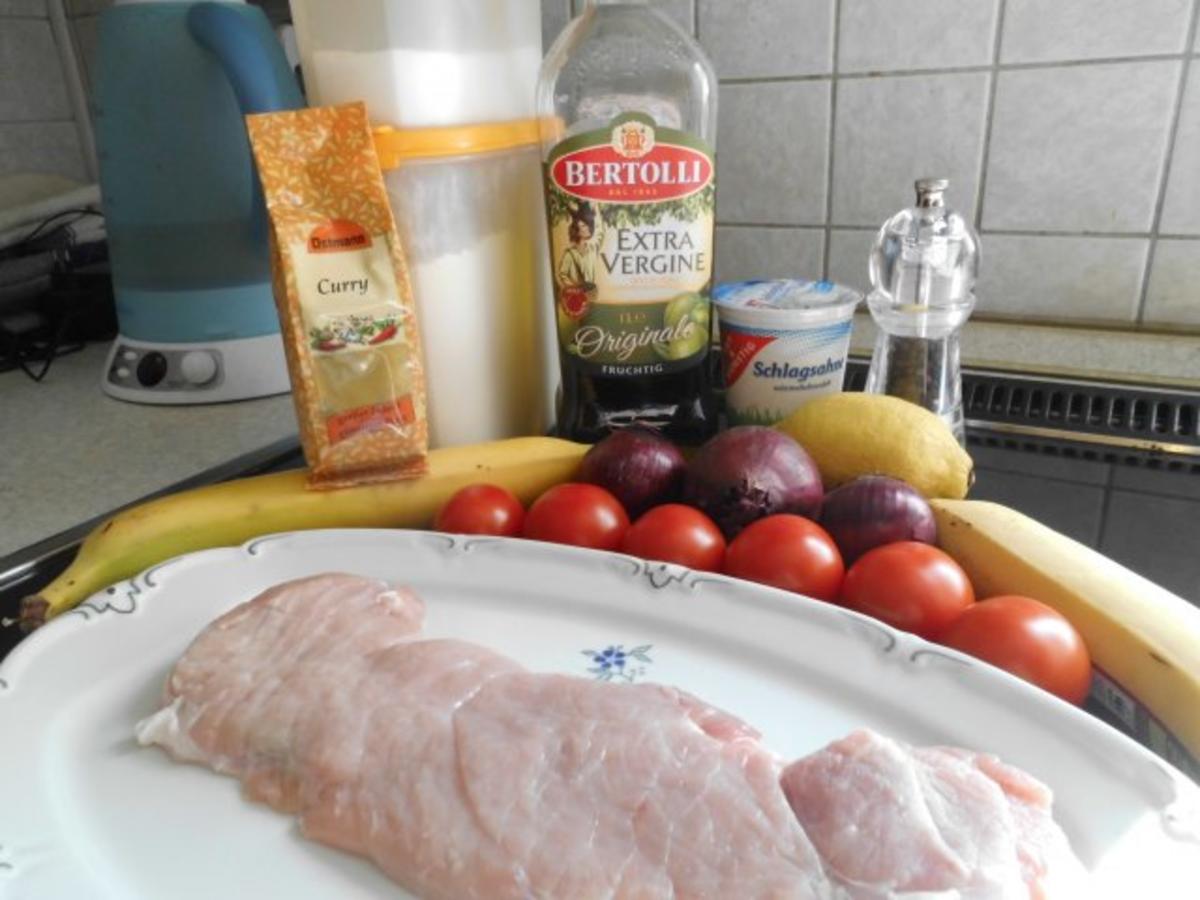 Schweinegeschnetzeltes mit Curry-Sauce und Banane - Rezept - Bild Nr. 3