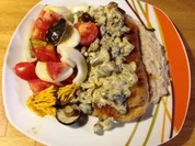 Putenschnitzel mit Beilagen - Rezept