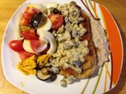 Putenschnitzel mit Beilagen - Rezept