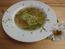 Kraftbrühe mit Bärlauchflädle - Rezept
