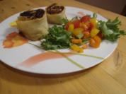 Krautkrapfen mit Salat - Rezept