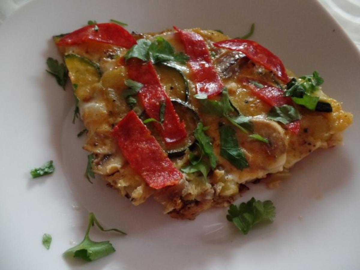 Tortilla mit Zucchini und Pilzen - Rezept Von Einsendungen Sheeva1960