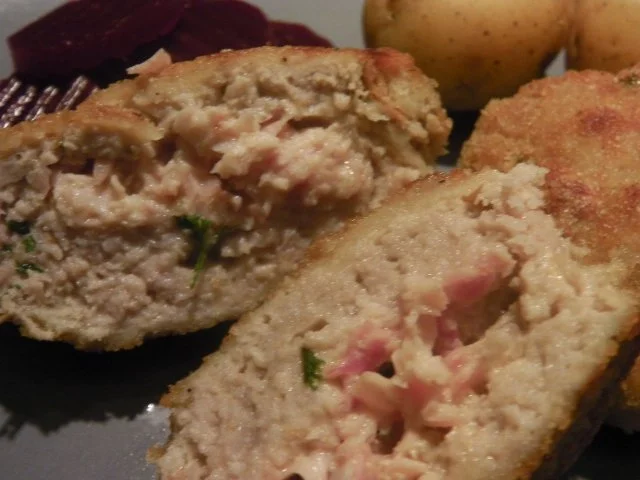 Rezept: Dänische Skinke-Krepinetter (Karbonader) Bild Nr. 2 Dänische Skinke-Krepinetter (Karbonader) - Rezept - Bild Nr. 2