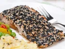 Sesam-Lachssteak - Rezept