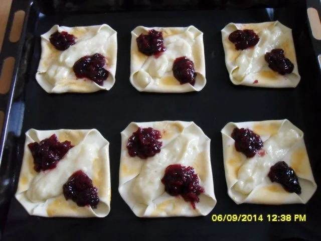 Blätterteig-Kopenhagener mit Pudding und Konfitüre - Rezept - Bild Nr. 21