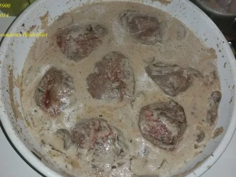 Rezept: Fleisch: Leon's Rinderfilet in Pilz-Rahm-Soße Fleisch: Leon's Rinderfilet in Pilz-Rahm-Soße - Rezept