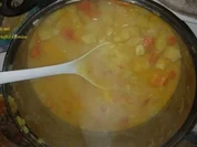 Suppen: Leon's Kürbis-Kartoffel-Gemüse in einer Pilz-Rahm-Soße - Rezept