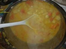 Suppen: Leon's Kürbis-Kartoffel-Gemüse in einer Pilz-Rahm-Soße - Rezept