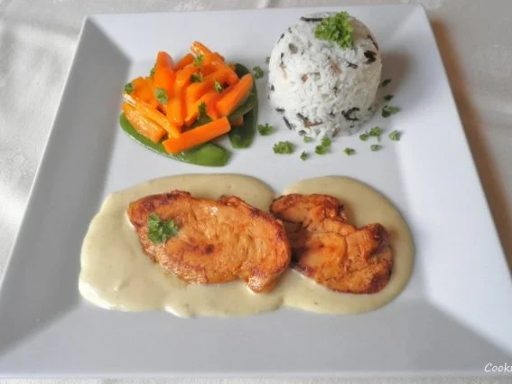 Hähnchen - Ministeaks auf einer Honig - Senf - Rahmsauce ... - Rezept - Bild Nr. 7