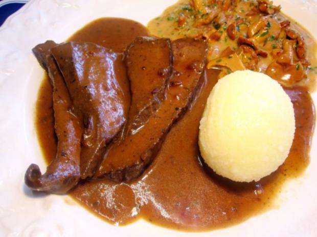 Sauerbraten heute mal vom Rinderherz