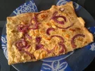 Rezept: Vegetarischer Flammkuchen Vegetarischer Flammkuchen - Rezept