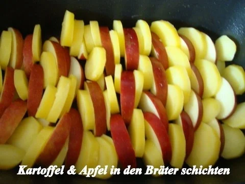 Kartoffel-Apfel Auflauf mit Kasseler und Nussbrösel - Rezept - Bild Nr. 5