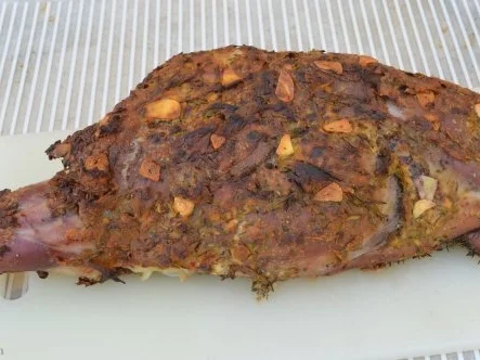 Lammkeule in Senfkruste (in Niedrigtemperatur) - Rezept - Bild Nr. 11