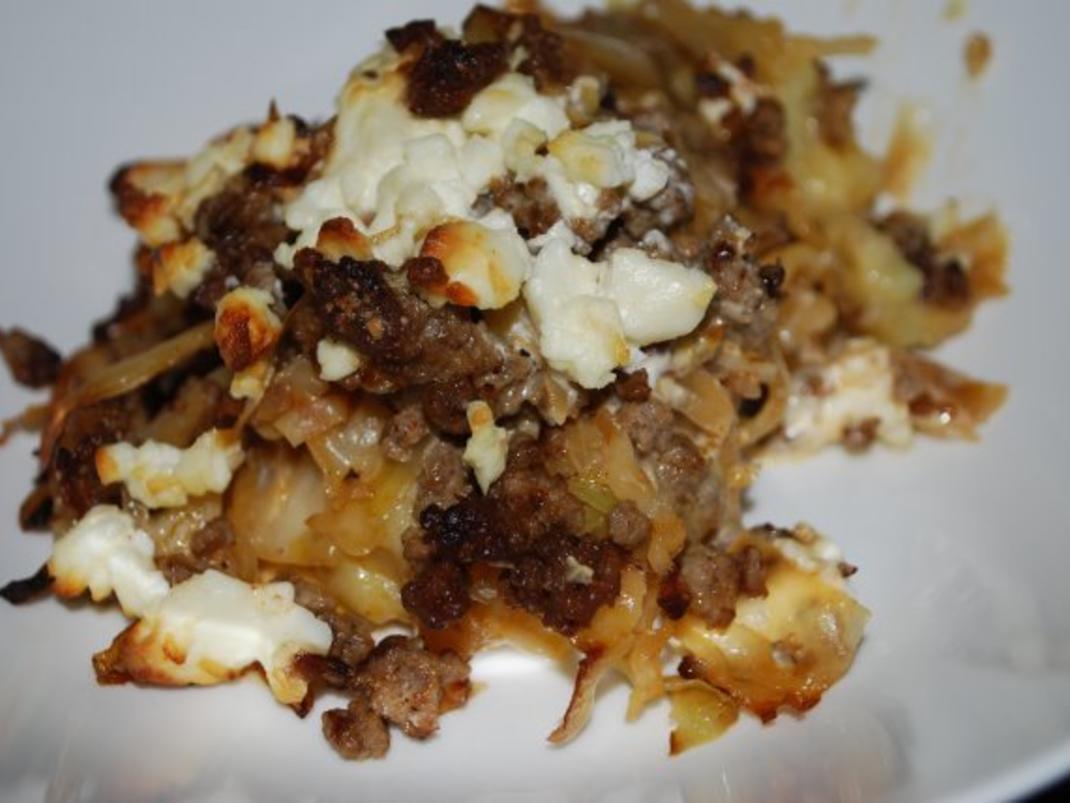 Weißkohl Hack Auflauf mit Feta Haube - einfach - von Anni2000