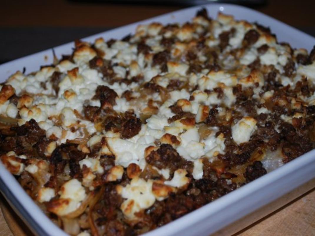 Weißkohl Hack Auflauf mit Feta Haube - einfach - von Anni2000