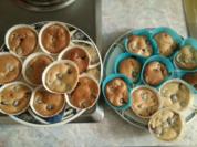 leichte Muffins mit verschiedenen Früchten  - Rezept