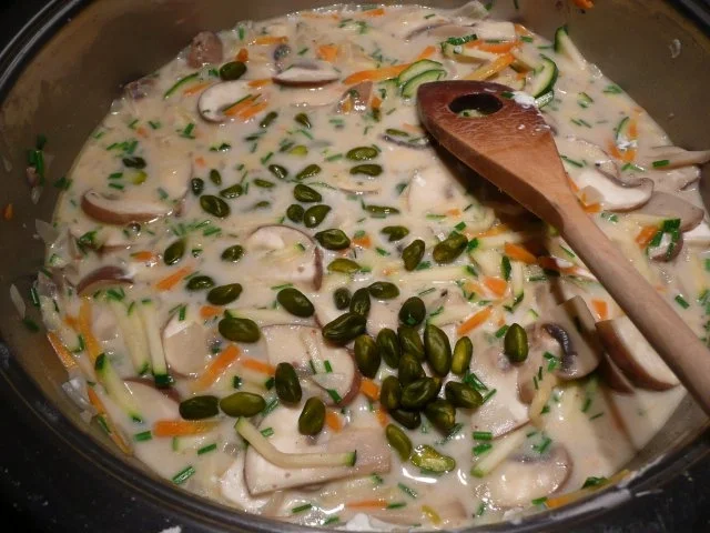 Rezept: Champignon - Gemüse -Spaghetti Bild Nr. 8 Champignon - Gemüse -Spaghetti - Rezept - Bild Nr. 8