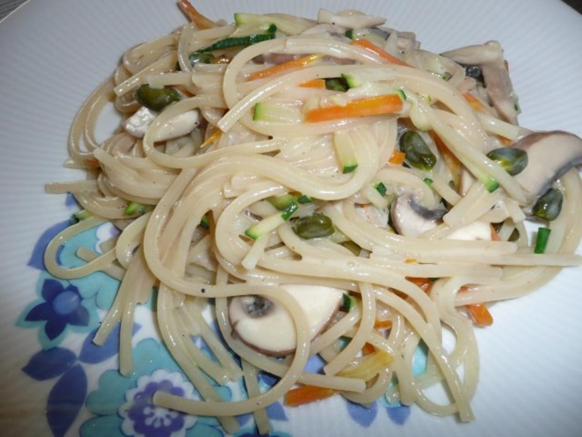 Champignon - Gemüse -Spaghetti - Rezept - Bild Nr. 9