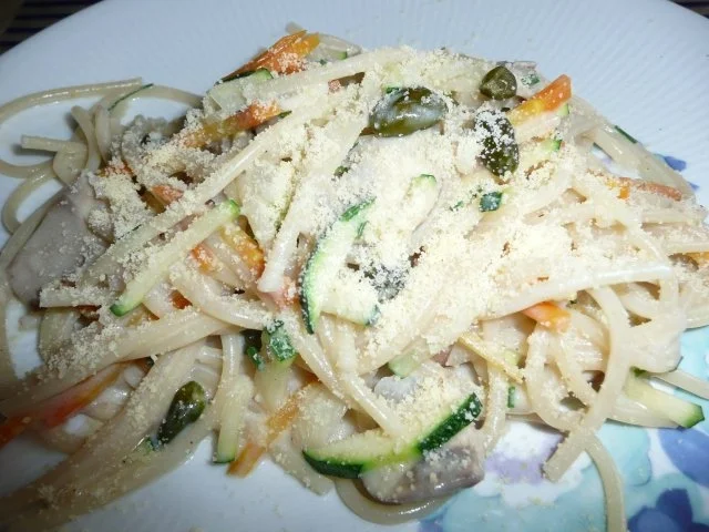 Rezept: Champignon - Gemüse -Spaghetti Champignon - Gemüse -Spaghetti - Rezept