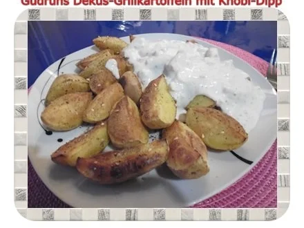 Rezept: Kartoffeln: Dekus-Grillkartoffeln mit Knobi-Dip Kartoffeln: Dekus-Grillkartoffeln mit Knobi-Dip - Rezept