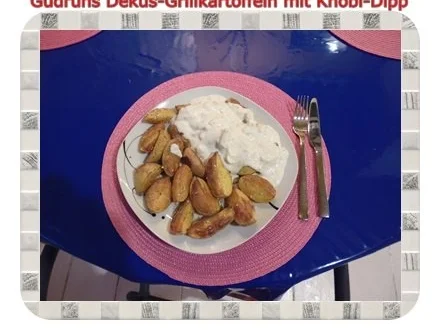 Rezept: Kartoffeln: Dekus-Grillkartoffeln mit Knobi-Dip Bild Nr. 10 Kartoffeln: Dekus-Grillkartoffeln mit Knobi-Dip - Rezept - Bild Nr. 10