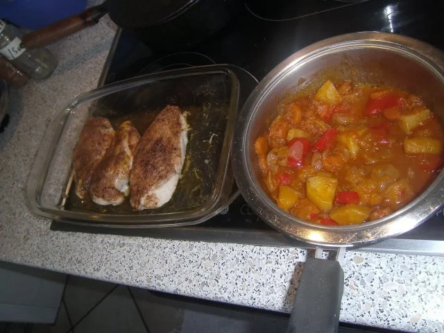 Rezept: Halbe Hähnchenbrust mit Haut ohne Knochen Bild Nr. 5 Halbe Hähnchenbrust mit Haut ohne Knochen - Rezept - Bild Nr. 5