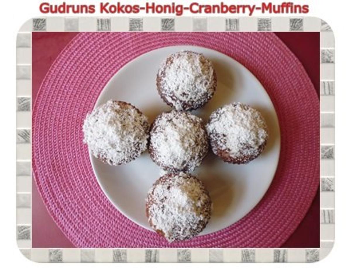 Muffins: Kokos-Honig-Cranberry-Muffins - Rezept von Publicity