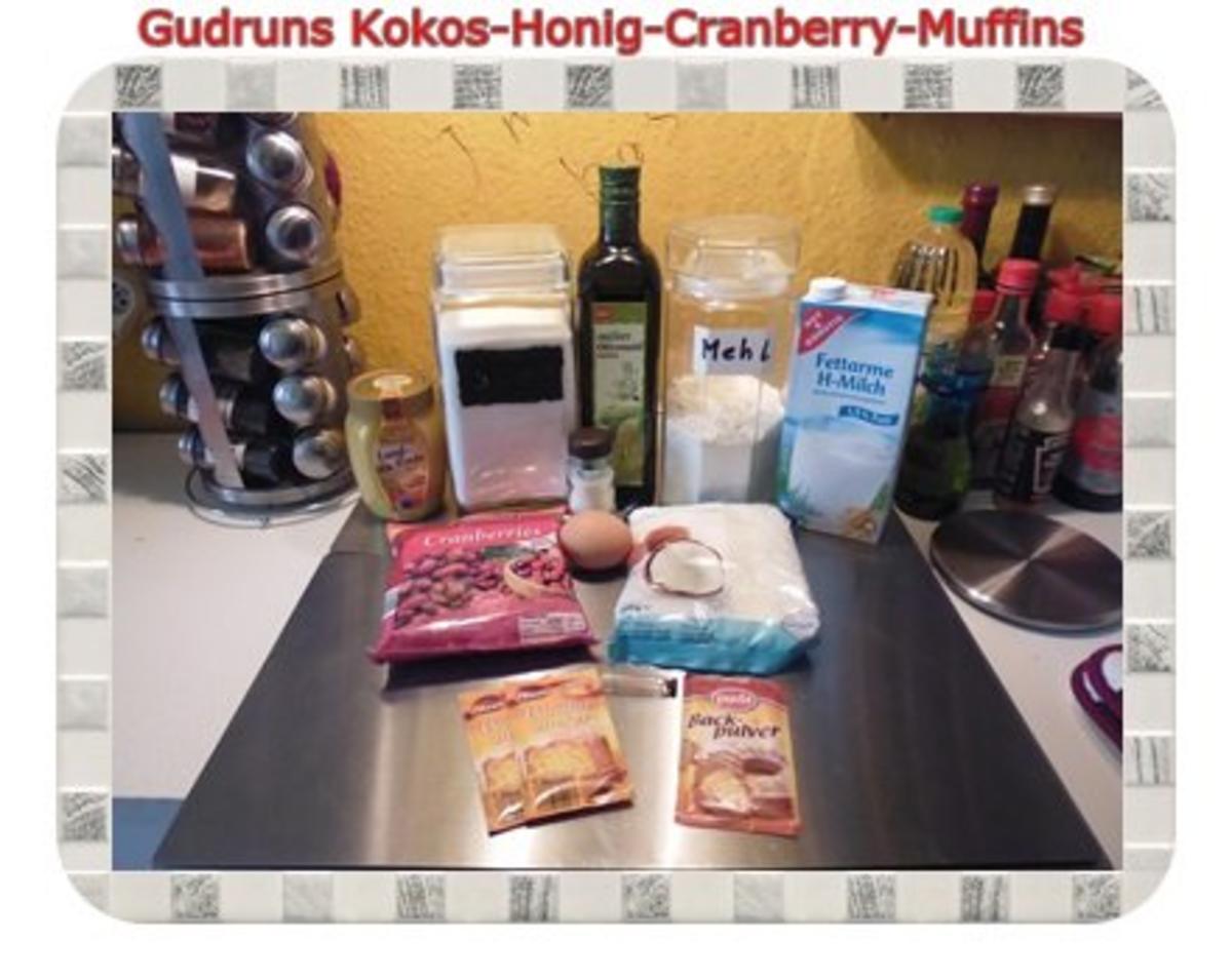 Muffins: Kokos-Honig-Cranberry-Muffins - Rezept - Bild Nr. 2