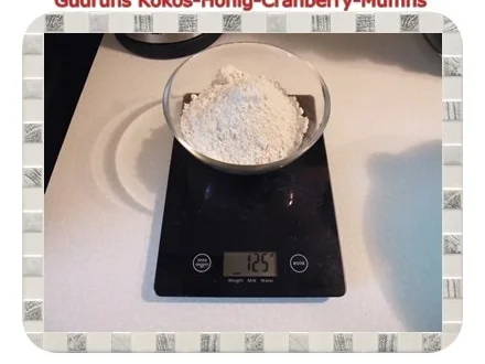 Muffins: Kokos-Honig-Cranberry-Muffins - Rezept - Bild Nr. 4