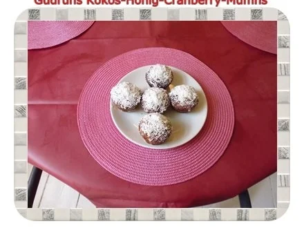 Muffins: Kokos-Honig-Cranberry-Muffins - Rezept - Bild Nr. 18