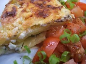 Rezept: Auflauf: Kartoffel-Zucchini-Gratin mit Schafskäsehaube Auflauf: Kartoffel-Zucchini-Gratin mit Schafskäsehaube - Rezept