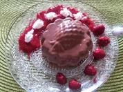 Dunkle Schoko-Creme mit Himbeermark - Rezept