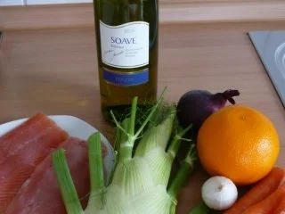 Lachs auf Möhren - Fenchel - Orangen -Gemüse - Rezept - Bild Nr. 2